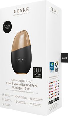Масажер для обличчя GESKE Cool&Warm Eye and Face Massager 7в1 gray HB0287 фото
