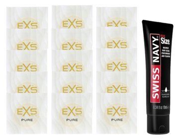 Комплект EXS Pure15 шт + Swiss Navy Max Size Gel (10 мл) SOS14877 фото