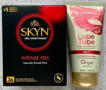 Комплект Skyn Intense feel 36 штук + ORGIE LUBE TUBE HOT (150мл) SOS1095 фото