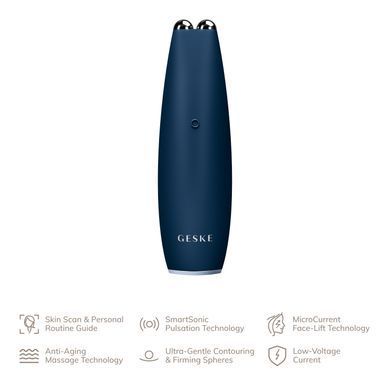 Мікрострумова ручка для підтяжки обличчя GESKE MicroCurrent Face-Lift Pen 6в1 midnight HB0122 фото