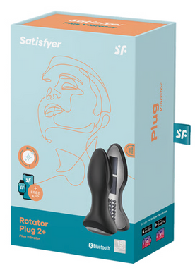Анальна смарт-вібропробка із перлинним масажем Satisfyer Rotator Plug 2+ Black SO6279 фото