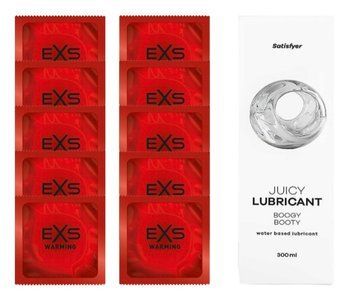 Комплект: EXS Warming 10 шт. + Лубрикант Satisfyer Boogy Booty 300 мл SOS11408 фото