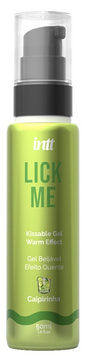 Гель для оральних пестощів з зігрівальним ефектом INTT Lick Me Kissable Gel - Кайпірінья (50 мл) SX1695 фото