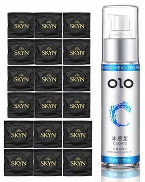 SKYN ORIGINAL 18 шт и Лубрикант охлаждающий OLO 60 мл SOS196 фото