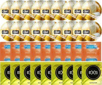 Набір 36 шт ONE Banana Split + Pasante Warming + EXS Banana SOS7701 фото