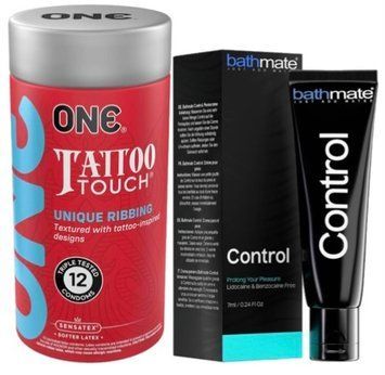 Набор из ONE Tattoo Touch Pack 12 шт + Пролонгатор Bathmate Control (7 мл) SOS9439 фото