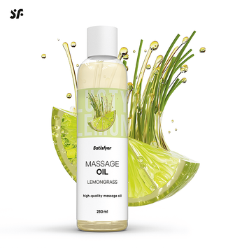 Масажна олія Satisfyer Massage Oil Lemongrass (Лемонграс), 250 мл SX2704 фото