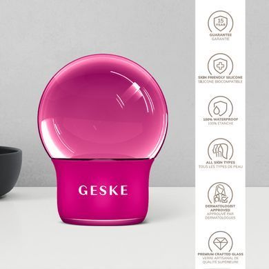 Масажер для обличчя і тіла GESKE Cool&Warm Face and Body Massager 7в1 magenta HB0300 фото
