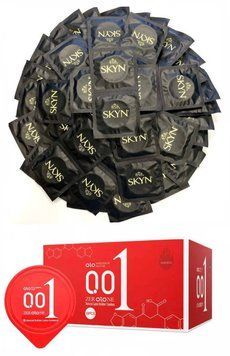 SKYN ORIGINAL 50 шт + подарок - OLO возбуждающие с разогревающим эффектом 001 10 шт SOS248 фото