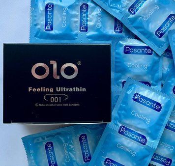 Набір OLO Feeling Ultrathin - ультратонкі -001 ( 10 штук) + Pasante Cooling 20 шт SOS1158 фото