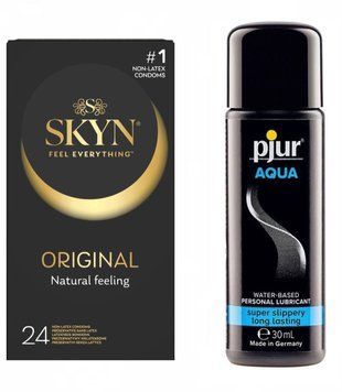Суперсет SKYN Original 24 шт и Лубрикант Pjur Aqua 30 мл sos115 фото