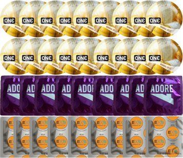 Набір 36 шт ONE ONE Banana Split + Pasante Adore + EXS Delay SOS7542 фото
