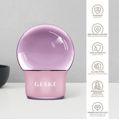 Масажер для обличчя і тіла GESKE Cool&Warm Face and Body Massager 7в1 pink HB0302 фото