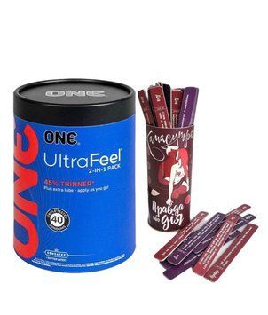ONE UltraFeel 2-в-1. 40 шт.+ Еротична гра Правда або Дія Камасутра SOS6484 фото