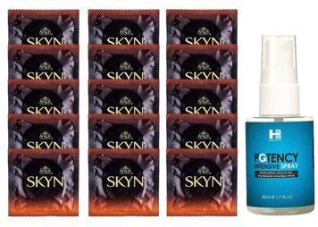 Комплект Skyn Warming 15 шт + SHS Potency Spray (50 мл) SOS14481 фото