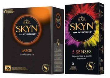 Набор :SKYN Large 36 шт и SKYN 5 Senses SK57 фото