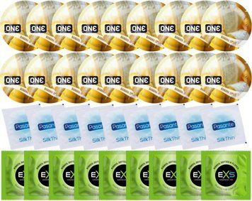 Набір 36 шт ONE Banana Split + Pasante Silk + EXS EXTREME 3 в 1 SOS7776 фото