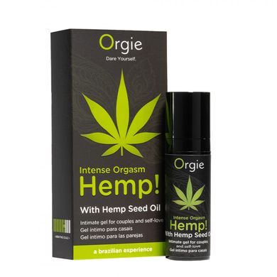 Посилювач оргазму Intense Orgasm Hemp!, 15 мл. з олією канабісу ORGIE (Бразилія-Португалія) 51393 фото