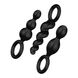 Набор анальных игрушек Satisfyer Plugs black (set of 3) - Booty Call, макс. диаметр 3см SO2323 фото 1