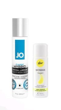 Набор лубрикантов System JO Classic Hybrid (30 мл) + pjur Woman Vegan 30 мл LB53 фото