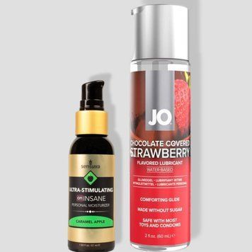 Sensuva Ultra-Stimulating On Insane Caramel Apple (57 мл) + JO Strawberry Kiss (60 мл) LB252 фото