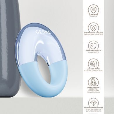 Масажер для очей GESKE Cool&Warm Eye Massager 7в1 aquamarine HB0307 фото
