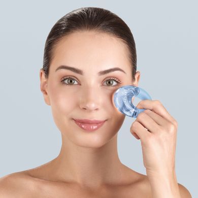 Масажер для очей GESKE Cool&Warm Eye Massager 7в1 aquamarine HB0307 фото