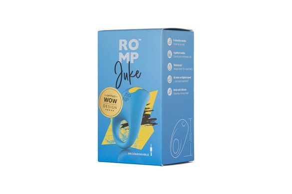 Эрекционное виброкольцо Romp Juke, особенная изогнутая виброголовка, 10 вариантов стимуляции. SO6955 фото