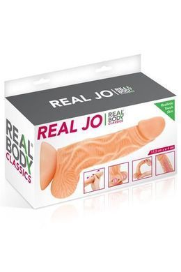 Реалистичный фаллоимитатор с движущейся крайней плотью Real Body &mdash; Real JO (18,5 x 4 см) SO1888 фото
