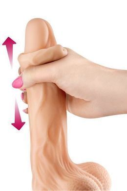 Реалистичный фаллоимитатор с движущейся крайней плотью Real Body &mdash; Real JO (18,5 x 4 см) SO1888 фото