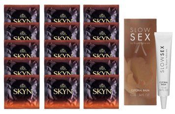 Комплект Skyn Warming 15 шт + Bijoux Indiscrets Slow Sex Clitoral Balm SOS14533 фото