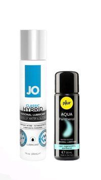 Набор лубрикантов System JO Classic Hybrid (30 мл) + pjur Aqua Panthenol 30 мл LB55 фото