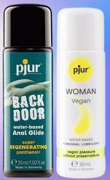 Набор лубрикантов pjur backdoor Regenerating 30 мл + pjur Woman Vegan 30 мл LB437 фото