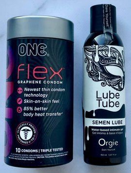 Набір ONE Flex 10 шт - Лубрикант SEMEN LUBE intimate gel, 150 мл Orgie SOS3327 фото