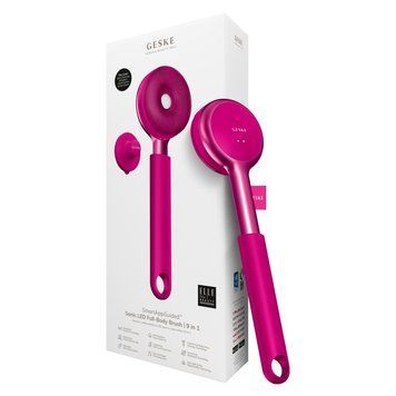 Звуковая светодиодная щетка для всего тела GESKE Sonic LED Full-Body Brush&Intensive Exfoliator 9в1 magenta HB0388 фото
