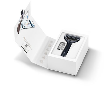 Електронний ролер для обличчя та тіла з мікроголками GESKE MicroNeedle Face&Body Roller 8в1 black HB0201 фото