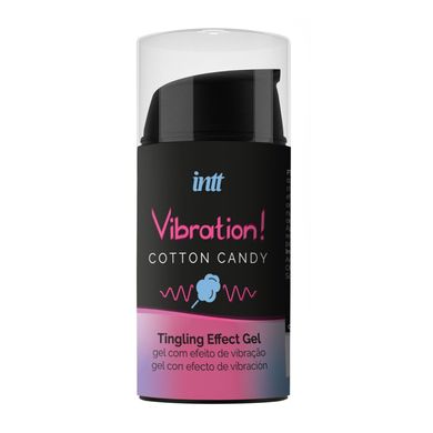 Жидкий вибратор Intt Vibration Cotton Candy (15 мл), густой гель, очень вкусный, действует до 30 мин SO9812 фото