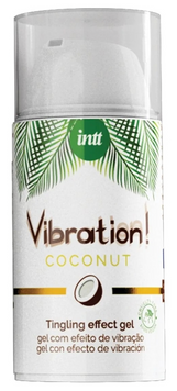 Жидкий вибратор со вкусом кокоса INTT Coconut Vegan Vibration (15 мл) &ndash; с эффектом пульсации и согревания SO5972 фото