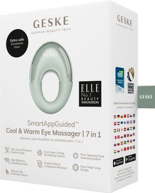 Массажер для глаз GESKE Cool & Warm Eye Massager 7в1 green HB0310 фото
