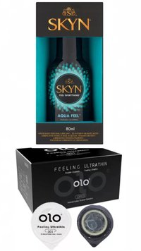 OLO Feeling Ultrathin 10 шт та Лубрикант SKYN AQUA FEEL 80 мл SOS383 фото