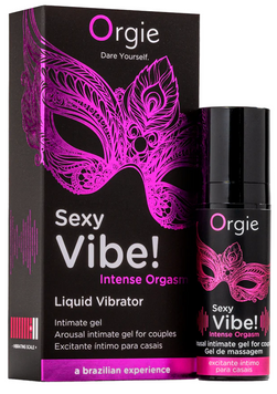 Orgie Sexy Vibe! Intense Orgasm (15 мл) &mdash; рідкий вібратор-гель із ефектом мультисенсорного збудження 21227 фото