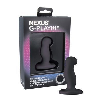 Вибромассажер простаты Nexus G-Play Plus Black, макс. диаметр 3 см, перезаряжаемый GPM001 фото