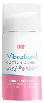 Рідкий вібратор зі смаком цукрової вати INTT Cotton Candy Vibration (15 мл) &mdash; з ефектом пульсації та зігрівання SO9812 фото
