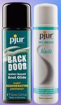 Набор лубрикантов pjur backdoor Regenerating 30 мл + pjur Woman Nude 100 мл LB440 фото