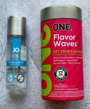 Набір ONE Flavor Waves 12 шт + Лубрикант System JO H2O ORIGINAL (60 мл) SOS2705 фото