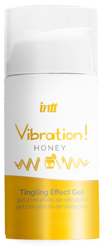 Рідкий вібратор зі смаком меду INTT Honey Vibration (15 мл) &mdash; з ефектом пульсації та зігрівання SX0580 фото