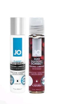 Набор лубрикантов System JO Classic Hybrid (30 мл) + System JO H2O Raspberry Sorbet (30 мл) LB60 фото