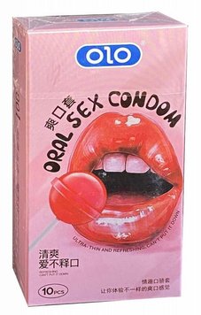 OLO Oral Sex Condom (ароматизовані), 10 шт OL12 фото