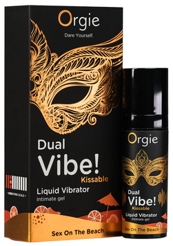 Orgie Dual Vibe! Sex On The Beach (15 мл) &mdash; рідкий вібратор із тропічним смаком коктейлю 17328 фото