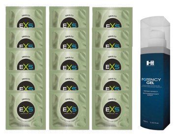 Комплект EXS Snug Fit 15 шт + SHS Potency Gel, 100 мл SOS14900 фото